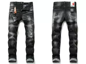 dsquared2 jeans slim cheap zip mode noir